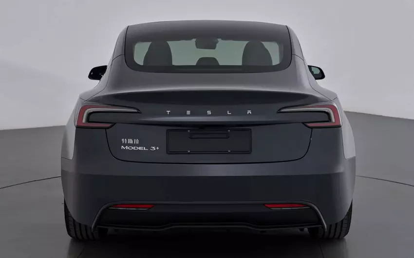 Tesla Model 3+ w Chinach, ilustracja MIIT