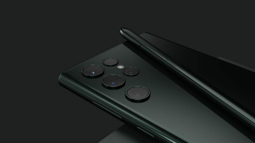 Niesamowite! Flagowy Samsung Galaxy S22 Ultra pokazany na renderach w bogatym zielonym kolorze