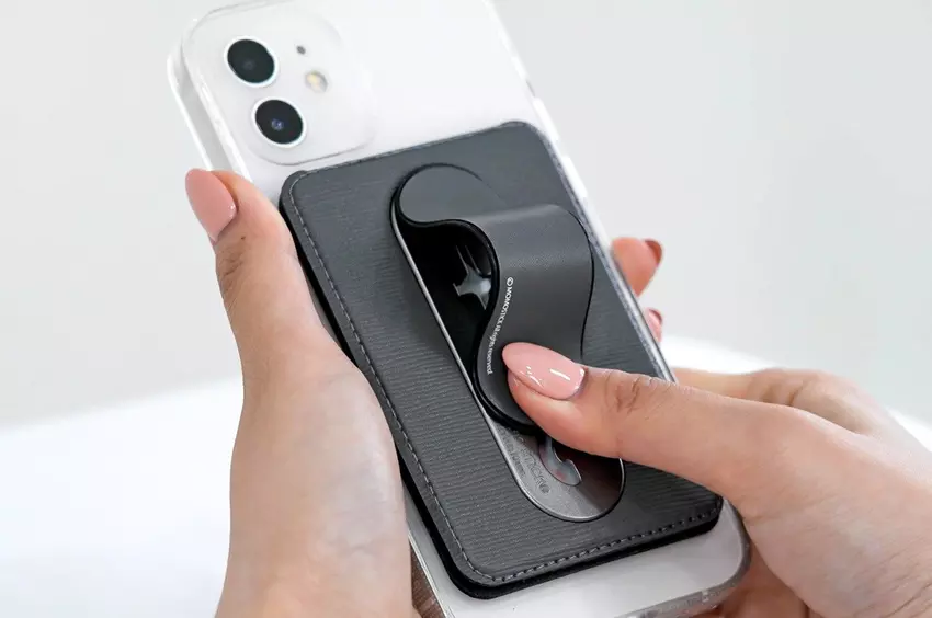 Portfel, uchwyt i stojak zgodny z MagSafe w bardzo cienkim profilu