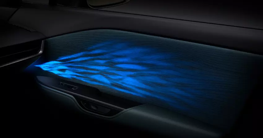 Demonstracja działania 'Dynamic Shadowy Illumination' w Lexusie RZ