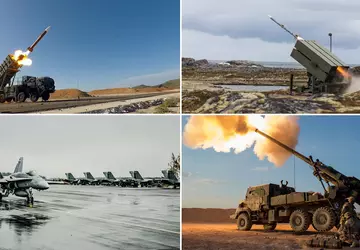 12 wyrzutni Patriot, NASAMS, haubice CAESAR, ...