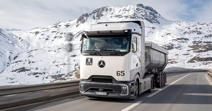 Mróz i Alpy: Daimler Truck testuje nową generację wodorowych ciężarówek w górach