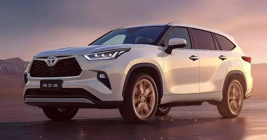 Toyota Highlander w Chinach otrzymał duży wyświetlacz i całkowicie dotykowe sterowanie klimatyzacją