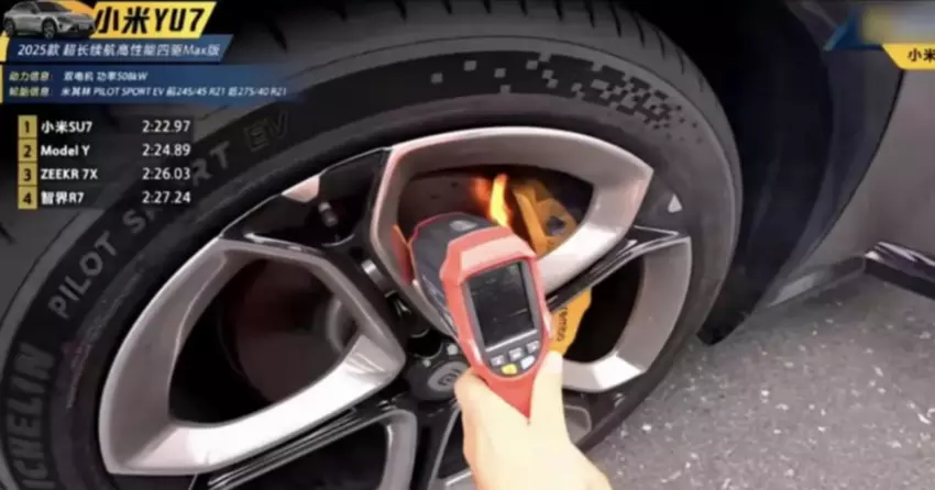 W Xiaomi YU7 Max zapaliły się klocki hamulcowe, ale producent nie widział w tym problemu