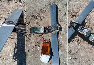 Najeźdźcy pokazali wrak drona kamikaze Phoenix ...