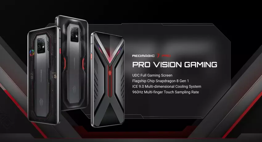 Red Magic 7 Pro z chipem Snapdragon 8 Gen 1 i kamerą pod ekranem wprowadzony na rynek na całym świecie