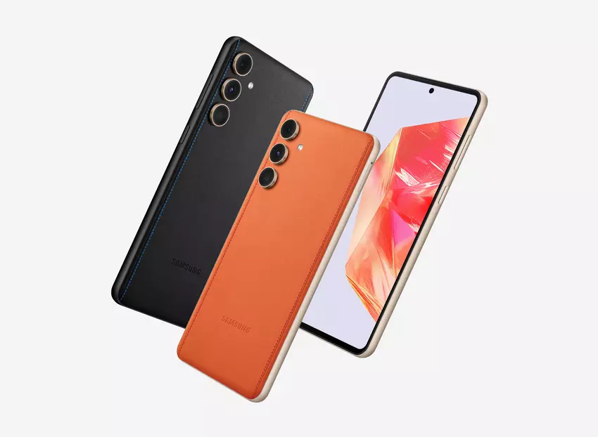 Samsung Galaxy C55 z tylnym panelem ze sztucznej skóry zostanie wydany poza Chinami jako Galaxy F55