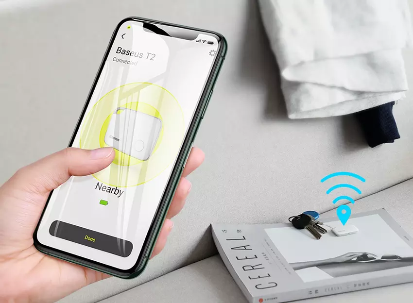 Baseus T1 / T2: GPS tracker Brelok z dwukierunkową komunikacją za jedyne $ 12 / $ 9