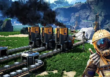 Symulator budowy linii produkcyjnej Satisfactory był ...