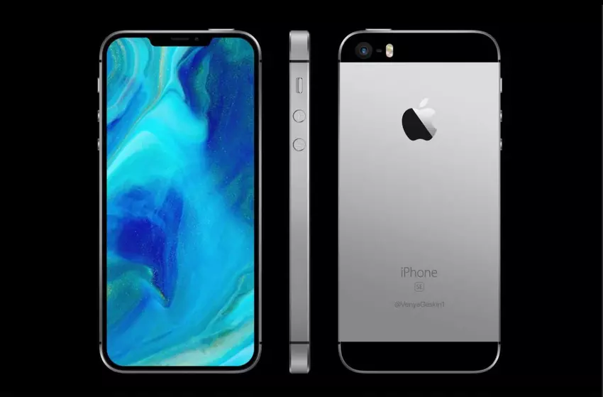 Nowe rendery iPhone SE 2: bez przycisku Home i wejścia 3,5 mm, ale z funkcją cięcia i ładowania bezprzewodowego