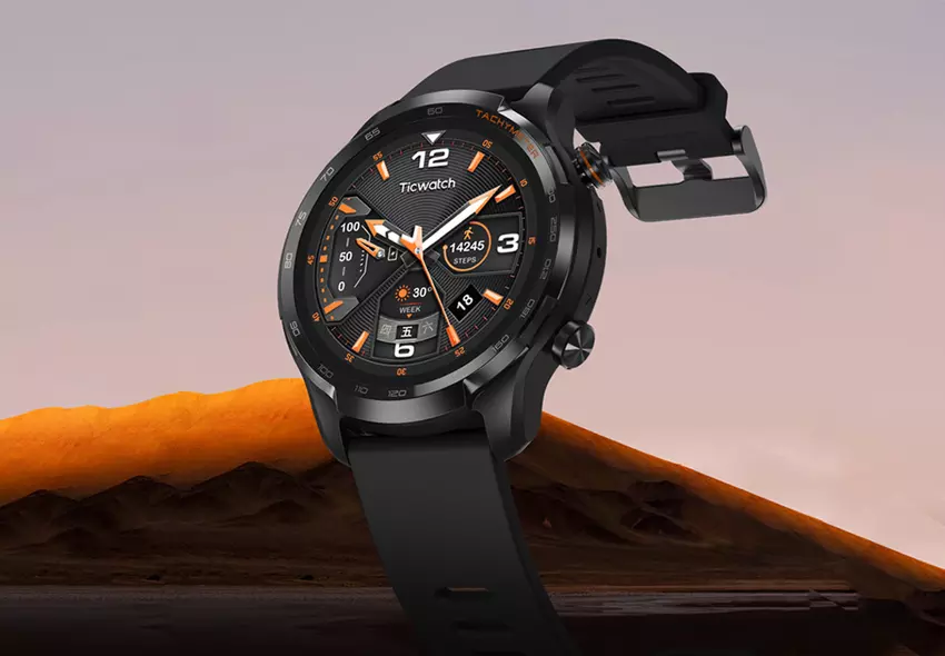 TicWatch GTW eSIM: Smartwatch z ekranem AMOLED, obsługą LTE, ochroną IP68 i autonomią do 30 dni za 150 USD