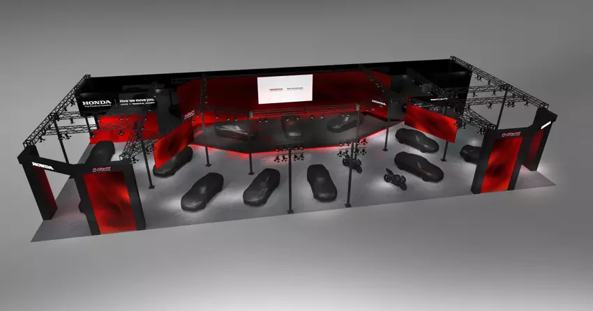 Plan stoiska Honda na Tokyo Auto Salon 2026