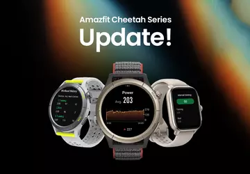 Amazfit Cheetah otrzymał nowe funkcje wraz ...