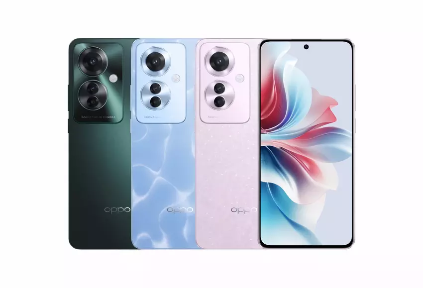 OPPO Reno 11 F: wyświetlacz OLED 120 Hz, układ MediaTek Dimensity 7050, aparat 64 MP i stopień ochrony IP65 za 305 USD