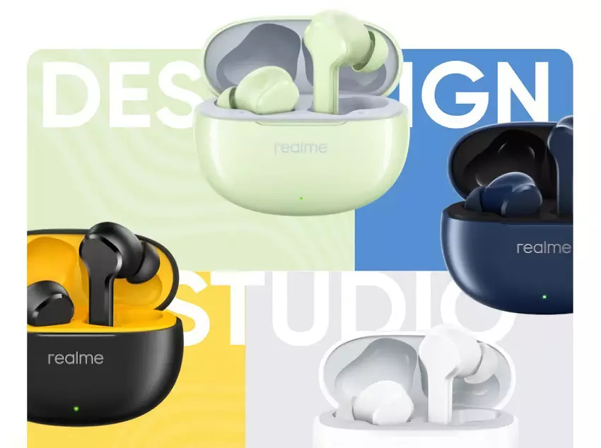realme Buds T110: przetworniki 10 mm, Bluetooth 5.4, ochrona IPX5 i do 38 godzin pracy na baterii za 18 USD