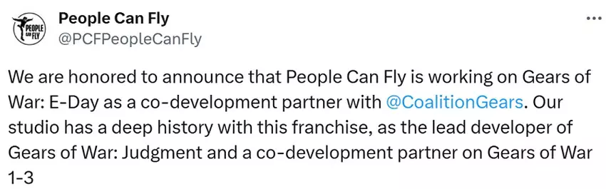 Zrzut ekranu z apelu People Can Fly