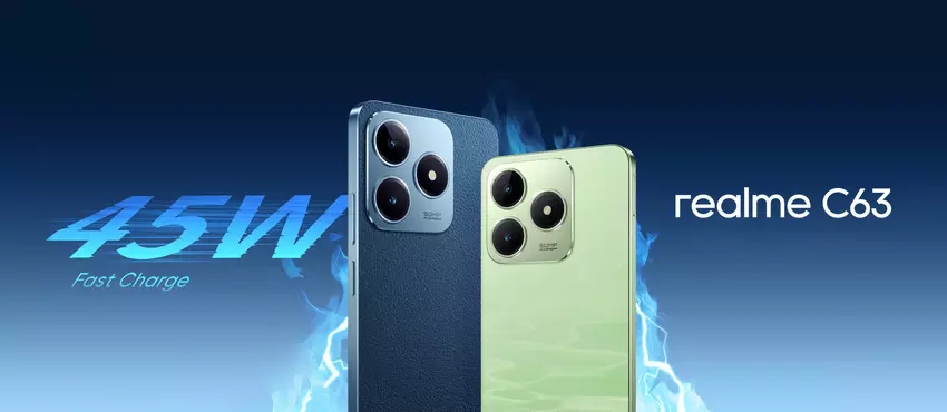 realme C63: budżetowy smartfon z aparatem podobnym do iPhone'a, baterią 5000 mAh i mocą ładowania 45 W