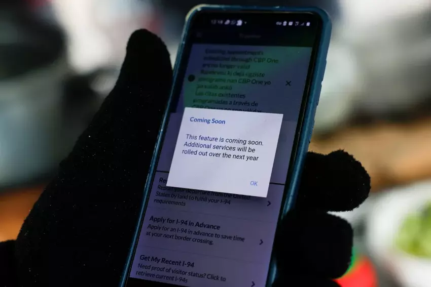 Aplikacja CBP One. Ilustracja: Reuters