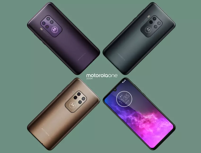 Nowe rendery prasowe i szczegóły dotyczące smartfona Motorola One Zoom wyciekły do sieci