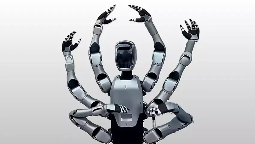 Shiva, trzymaj moje piwo: chińska firma Midea zaprezentowała przemysłowego androida Miro U z sześcioma rękami