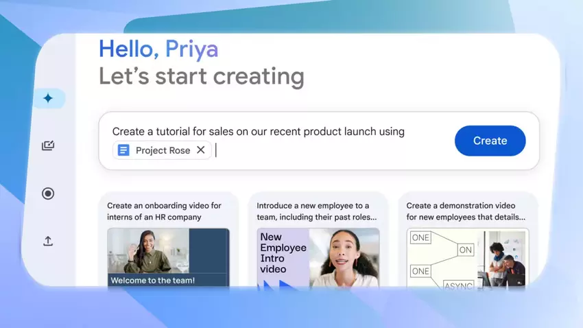 Opis zadania dla Google Vids. Ilustracja: Google