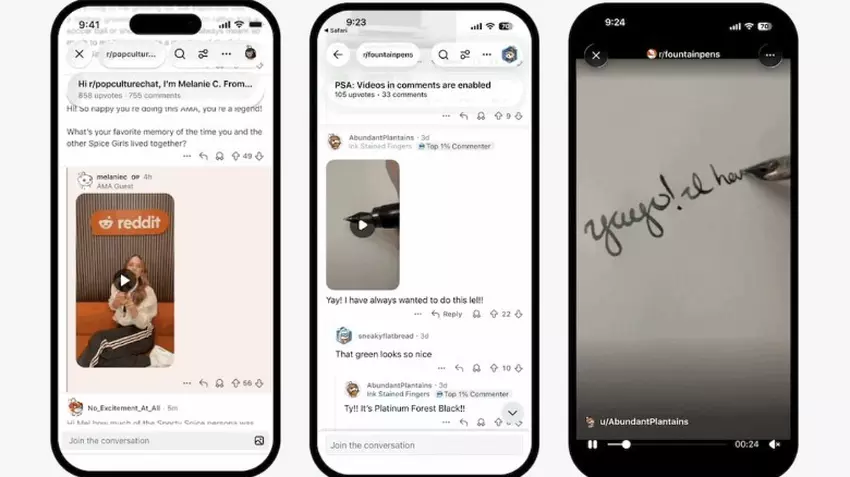 Ilustracja: Reddit umożliwił wideo w komentarzach