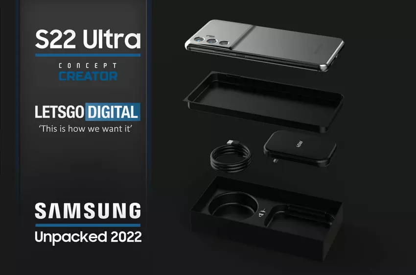 Nie zapeszaj: Samsung Galaxy S22 Ultra pokazany na renderach z gniazdem microSD, jackiem 3,5 mm i kamerą podekranową