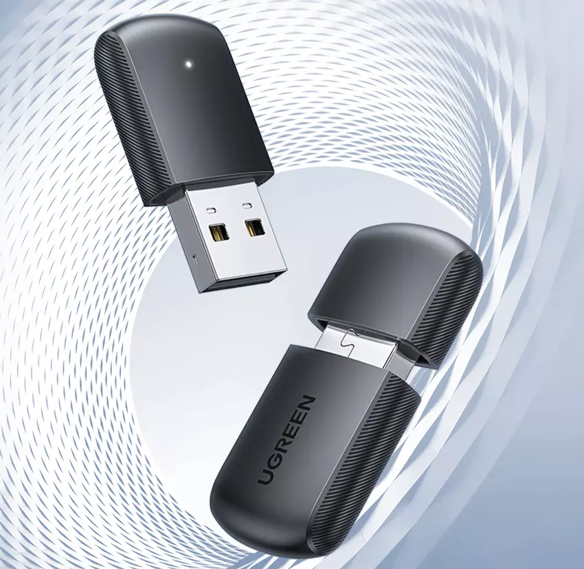 UGREEN miniaturowy adapter WiFi z obsługą dwóch pasm i prędkości do 650Mbps za 7 dolarów