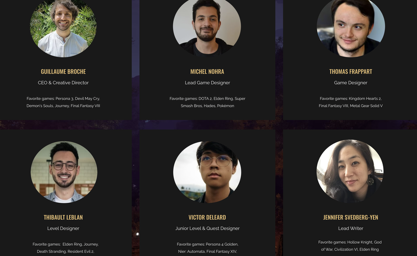 Liderzy Sandfall Interactive. Ilustracja: Sandfall Interactive