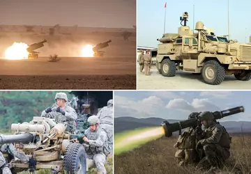 105-mm haubice, amunicja HIMARS, pociski Javelin, ...