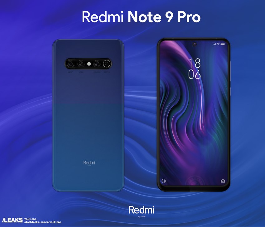 Inaczej jak w Redmi Note 9 Pro: w sieć pojawiły się renderingi Redmi Note 9 Pro