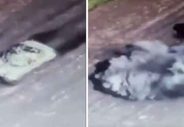 Wideo: rosyjski czołg przejechał minę i ...