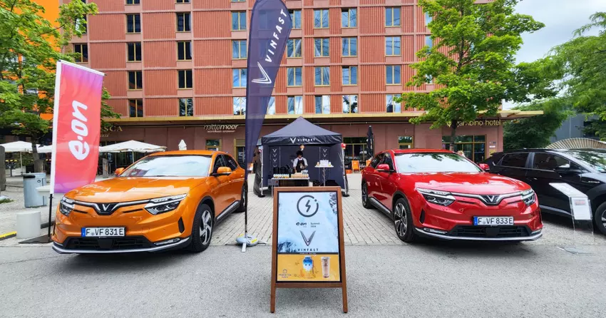 Samochody VinFast na szczycie ON Drive. Zdjęcie: VinFast Showroom Monachium / Facebook