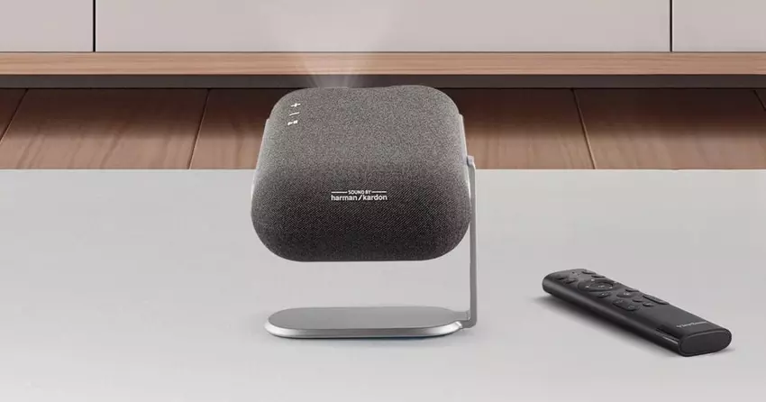 ViewSonic M1 Max — przenośny projektor FullHD z Google TV, dźwiękiem Harman Kardon i obrotem 360°