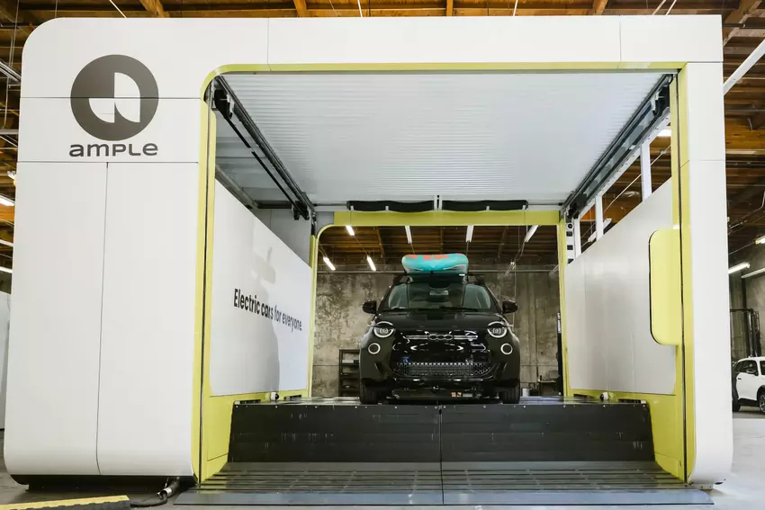 5 minut i gotowe: Ample zaprezentowało stację wymiany akumulatorów drugiej generacji dla samochodów elektrycznych