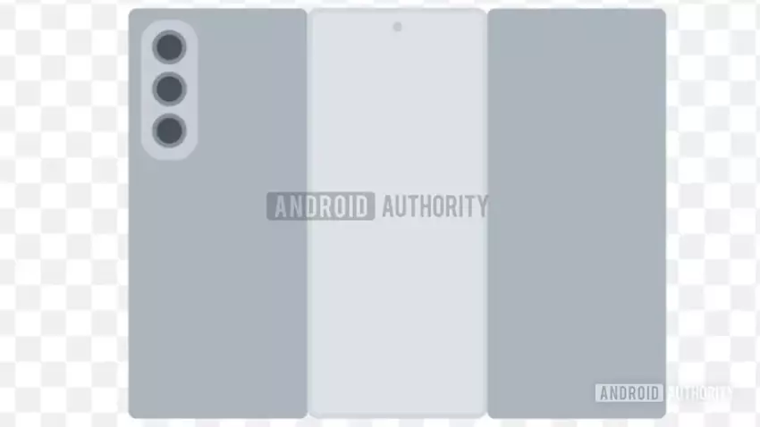 Zewnętrzna strona Galaxy TriFold