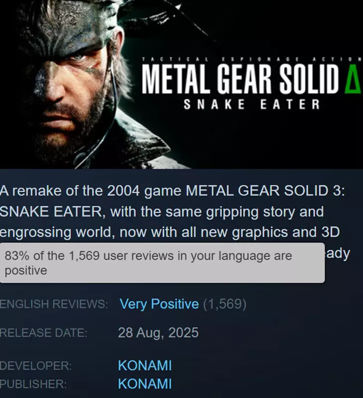 Okładka Metal Gear Solid Δ: Snake Eater