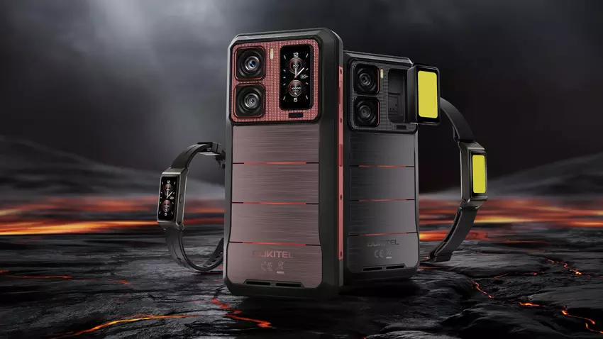 Pierwszy na świecie Oukitel WP300: modułowy cegła na 16 000 mAh ze zdejmowanym zegarkiem-słuchawką