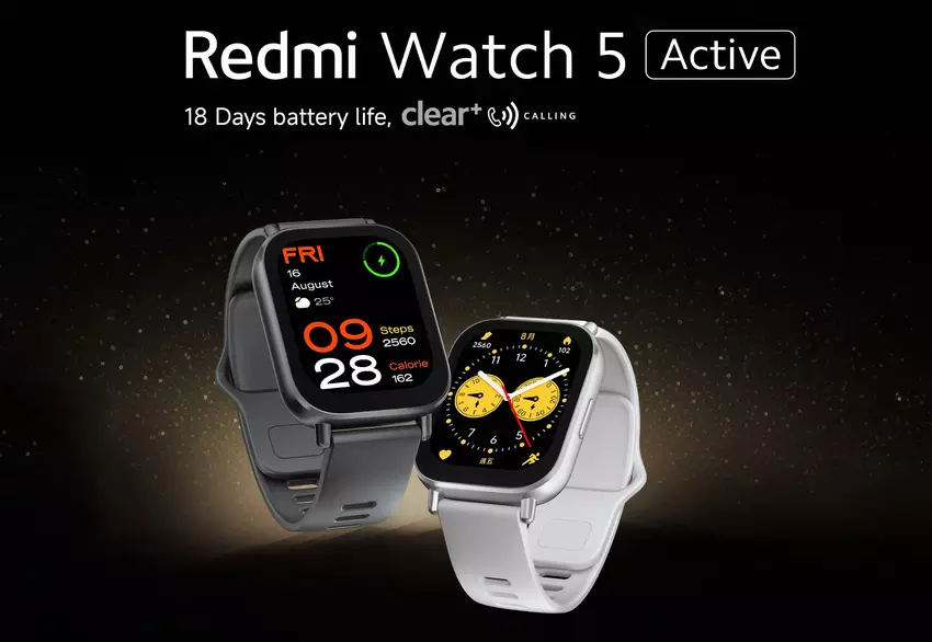 Redmi Watch 5 Active: 2-calowy wyświetlacz, do 18 dni pracy na baterii i HyperOS na pokładzie za 33 USD