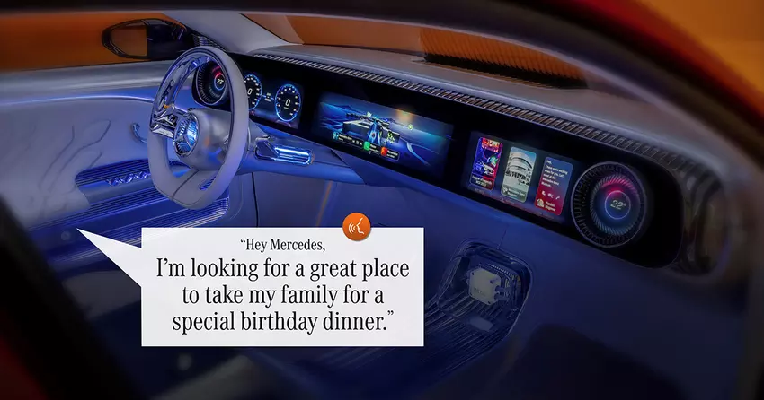 Mercedes-Benz i Google nauczą asystenta głosowego opartego na sztucznej inteligencji odpowiadać na zapytania punktowe w Mapach Google w sposób możliwy do wdrożenia