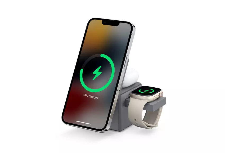 Anker 3-in-1 Cube: kompaktowa stacja dokująca do ładowania bezprzewodowego MagSafe dla iPhone'a, Apple Watch i AirPods