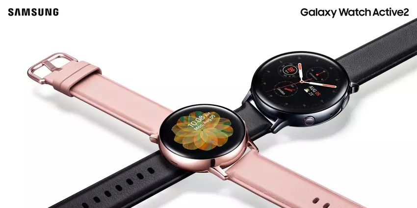 Samsung Galaxy Watch Active 2: elegancki zegarek z czujnikiem EKG w dwóch wersjach za $ 280 (lub 1323 zł)