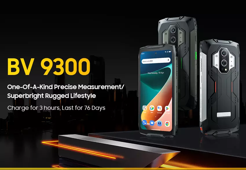 Blackview BV9300 - 15,080mAh, 21GB RAM, dalmierz laserowy i wytrzymała obudowa za 220$