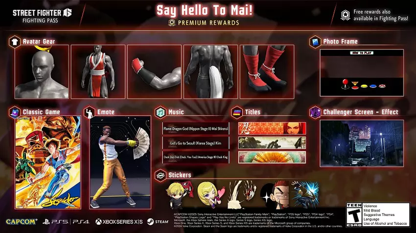 Zawartość Street Fighter 6 Battle Pass