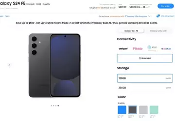 Samsung otwiera przedsprzedaż Galaxy S24 FE ...