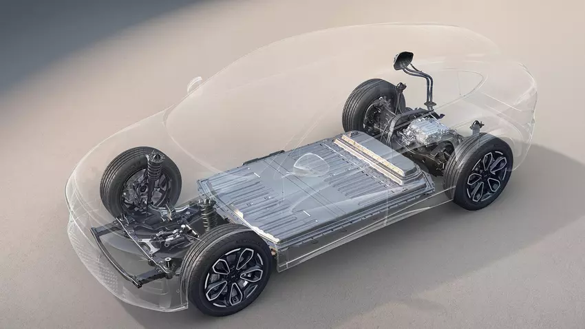 Ilustracja 800-woltowej platformy Xpeng