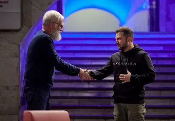 Prezydent Ukrainy Wołodymyr Żeleński był głównym ...