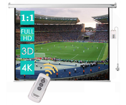 Ekran projekcyjny CCLIFE z napędem silnikowym