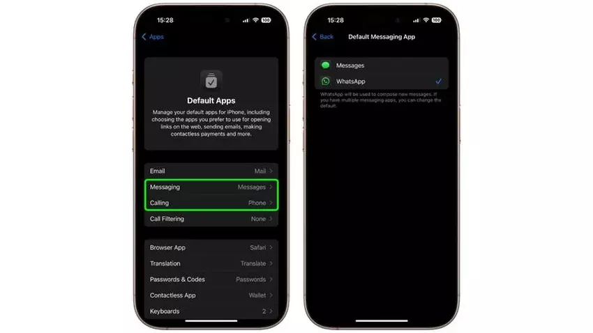WhatsApp można teraz wybrać jako domyślną aplikację do połączeń i wiadomości na iPhonie