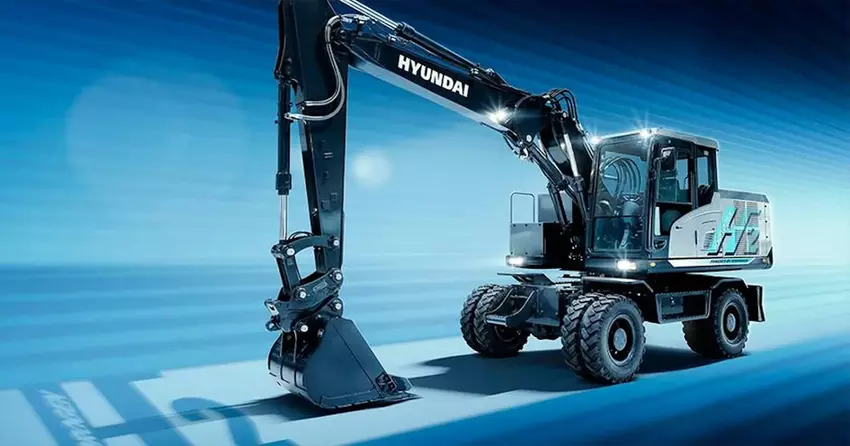 Hyundai zaprezentuje działający prototyp koparki wodorowej HW155H na targach Bauma 2025